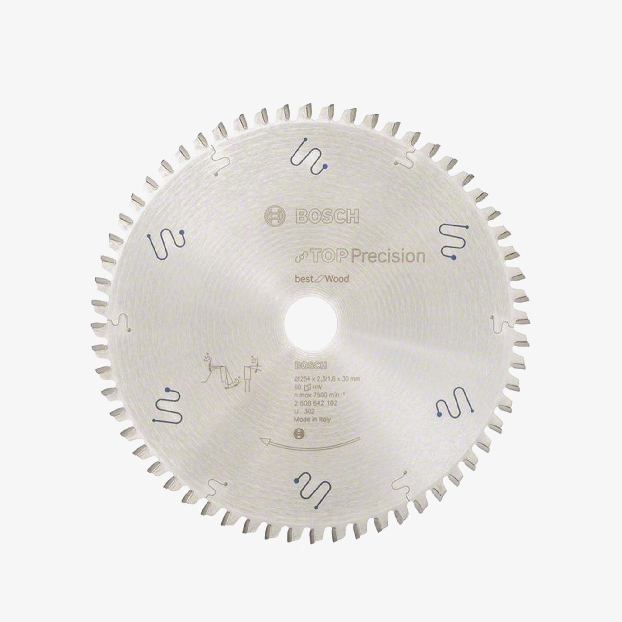 BOSCH 2608642102 Circular saw blade Top Precision Best for Wood for folding saws 254 mm