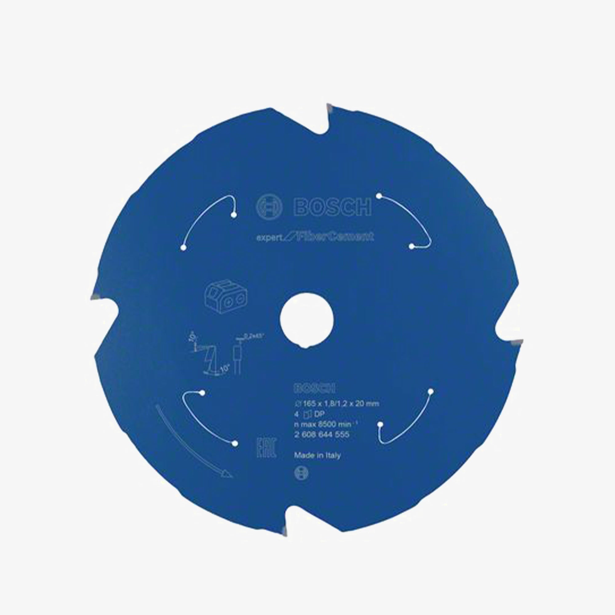 BOSCH 2608644555 Circular saw blade Expert for Fiber Cement for cordless saws 165 x 1.8/1.2 x 20 T4