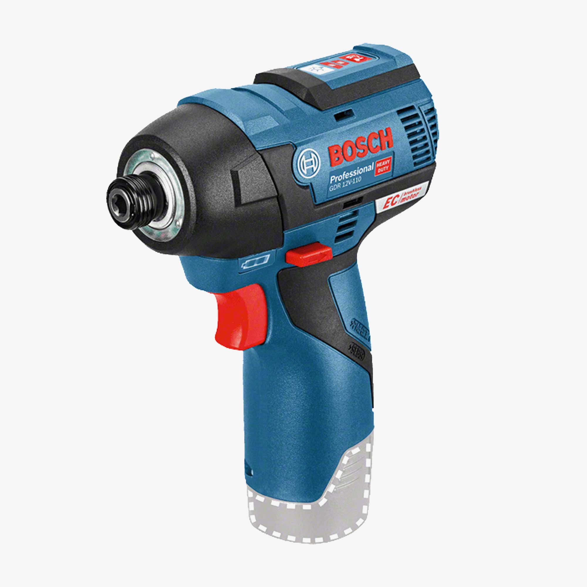 BOSCH 06019E0002 GDR 12V-110 Cordless impact wrench, carton