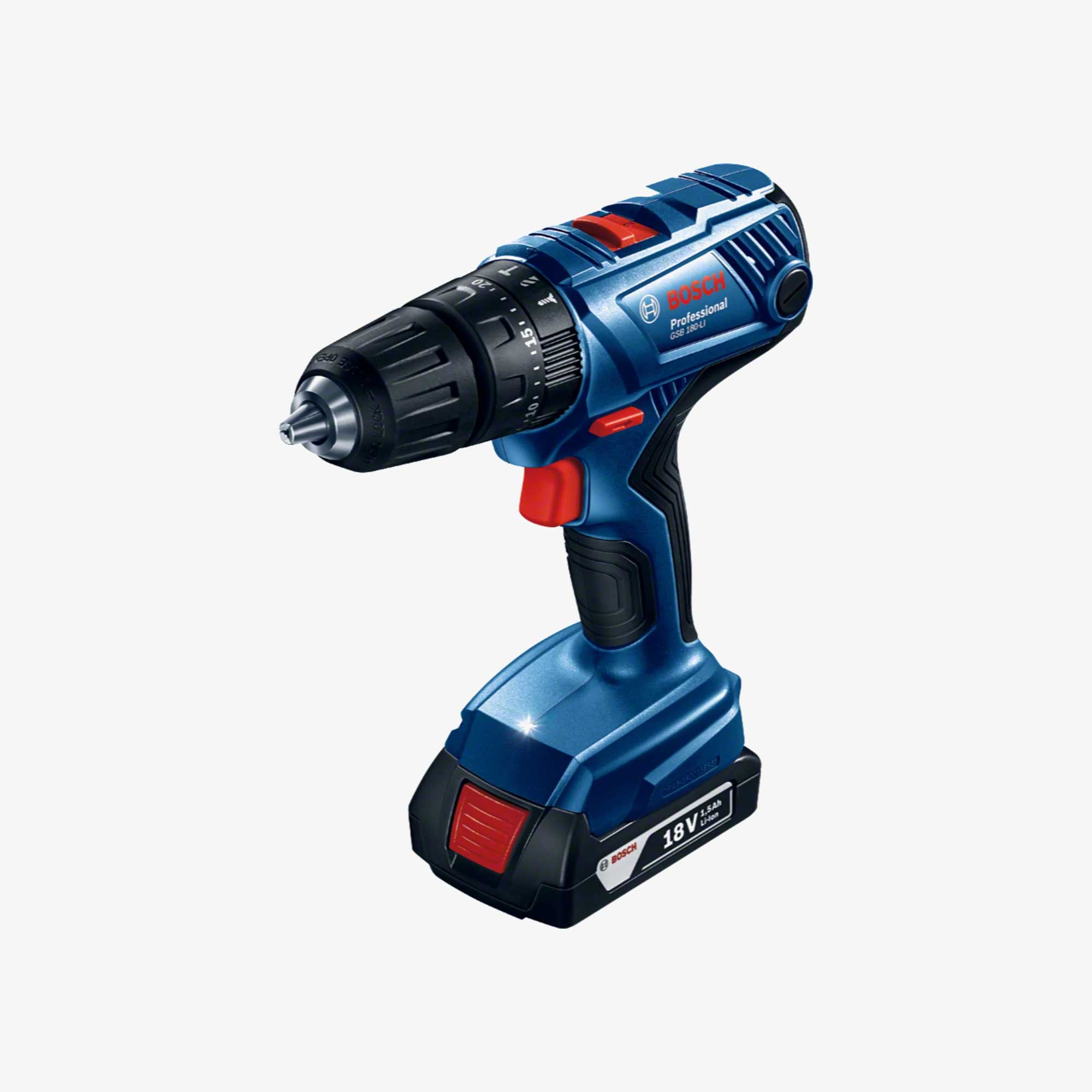 BOSCH 06019F8307 GSB 180-LI Cordless impact drills in tool box with charger