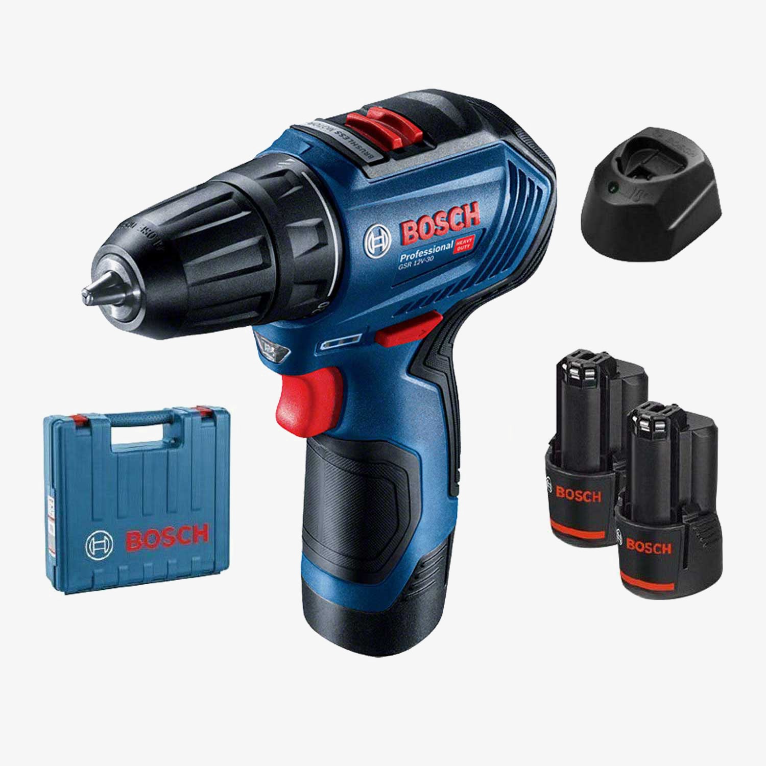 BOSCH 06019G9100 GSB 12V-30 Cordless drill SET