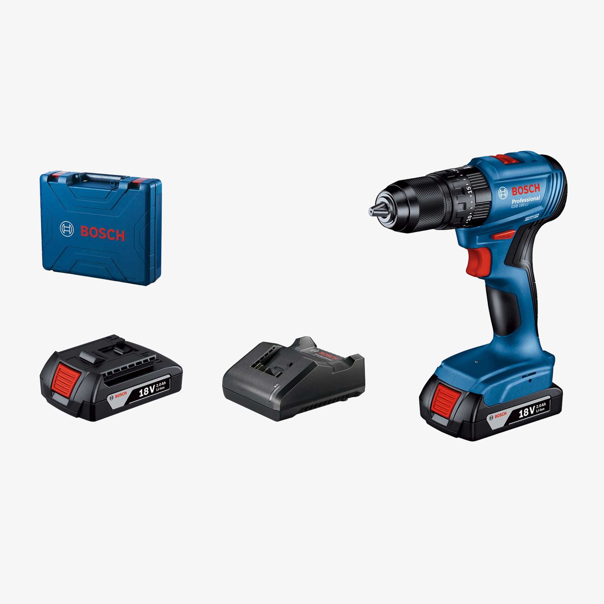 BOSCH 06019K3100 GSB 185-LI Cordless impact drills-drivers in carrying case