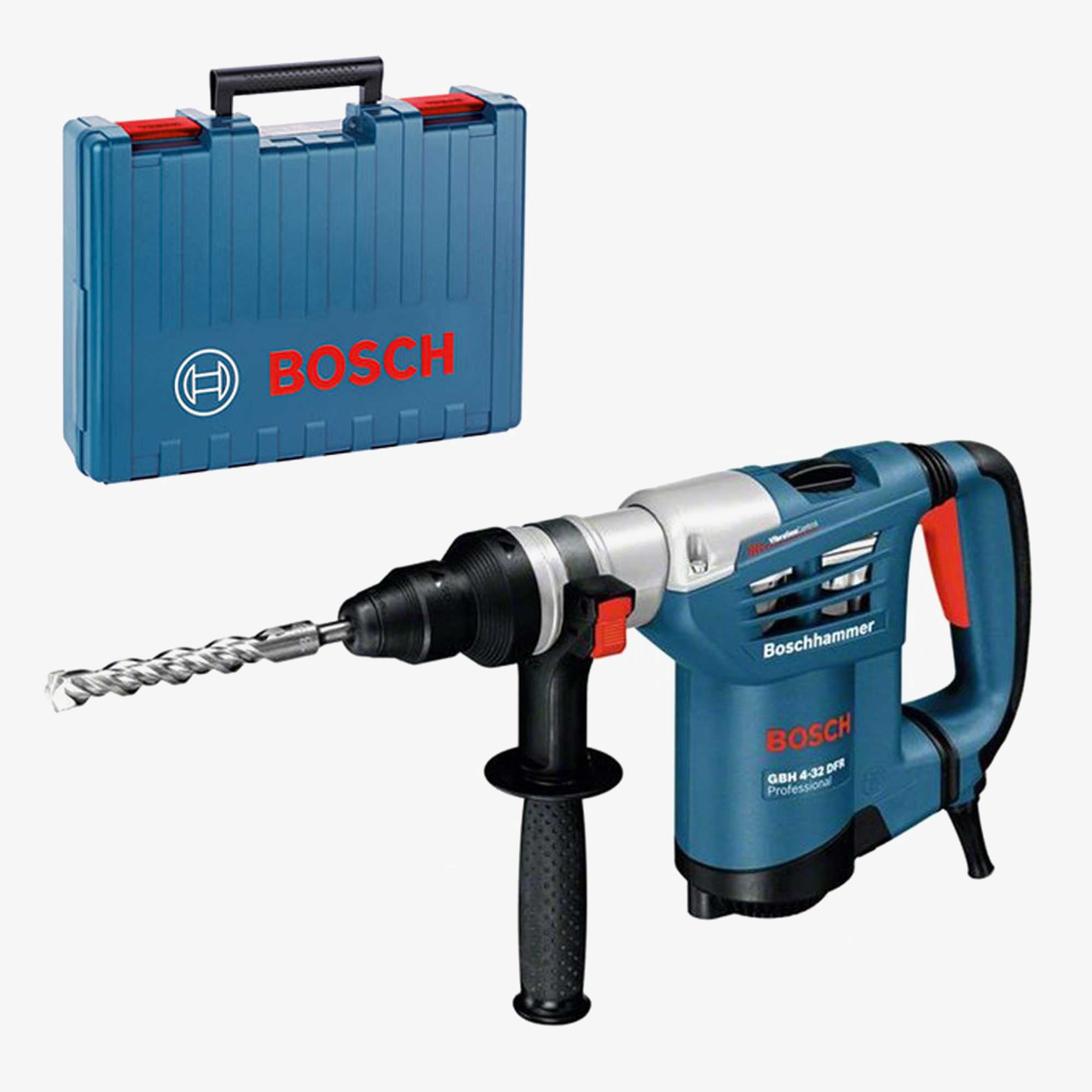 BOSCH 0611332100 GBH 4-32 DFR Hammer drill with SDS plus system in a box with an additional handle