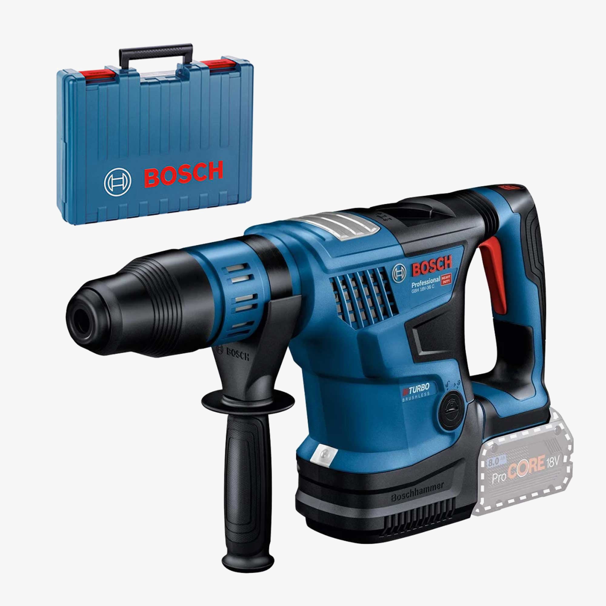 BOSCH 0611915021 GBH 18V-36 C Cordless rotary hammer BITURBO with SDS max system