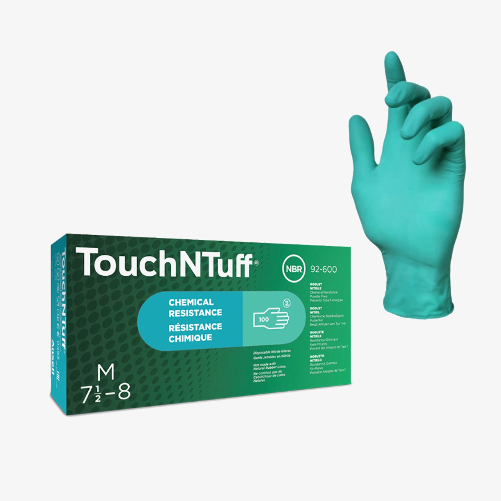 ANSELL TouchNTuff 92-600 Disposable nitrile gloves 100-1